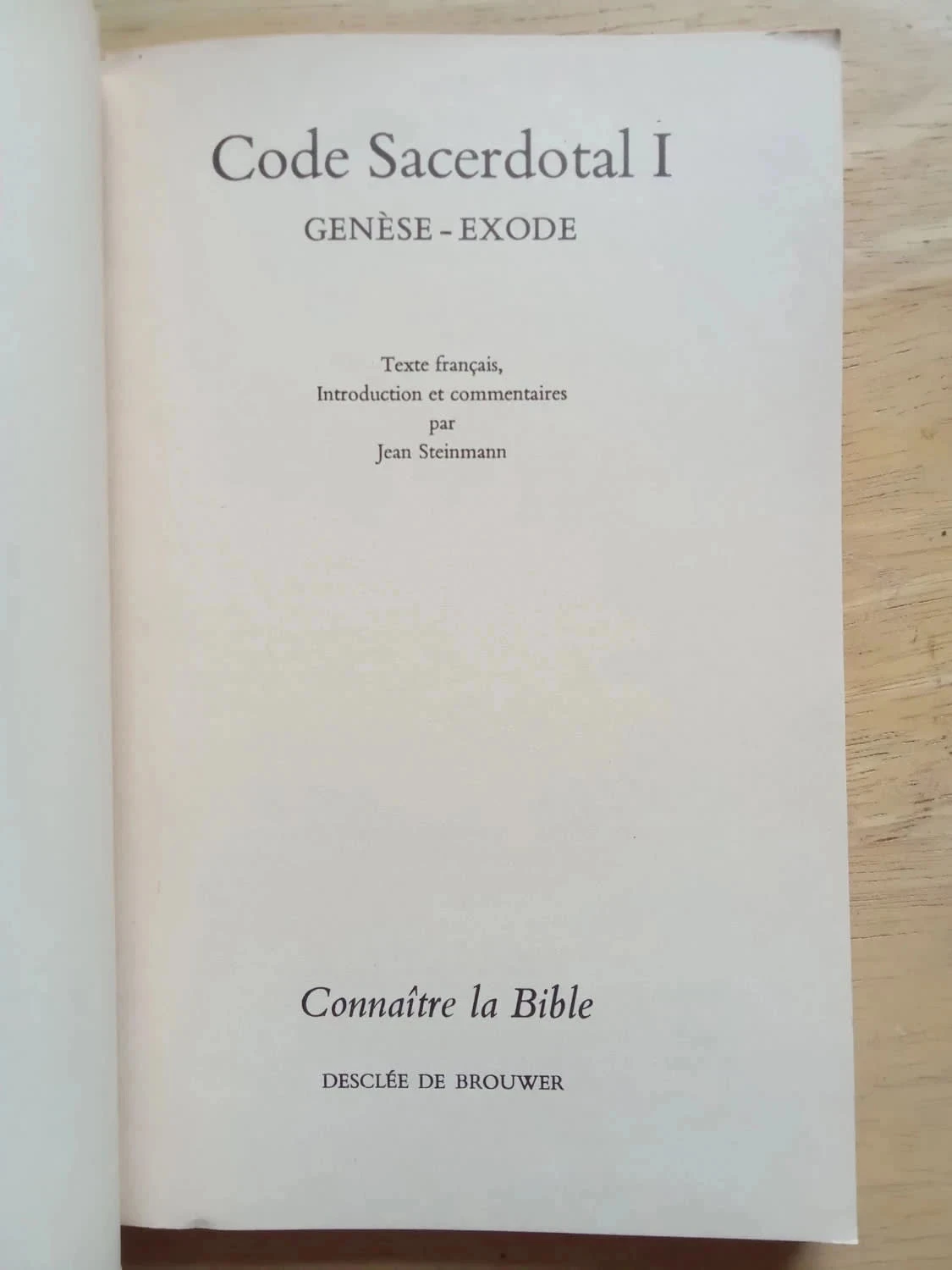 Código sacerdotal I, Génesis, Éxodo – photo 2